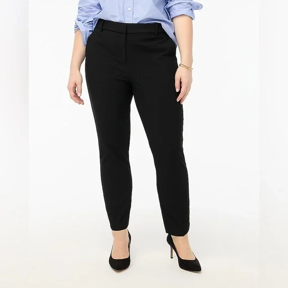 NWT / jcrew factory Slim Cropped Ruby Pant In Stretch Twill / B003 - Picture 3 of 9